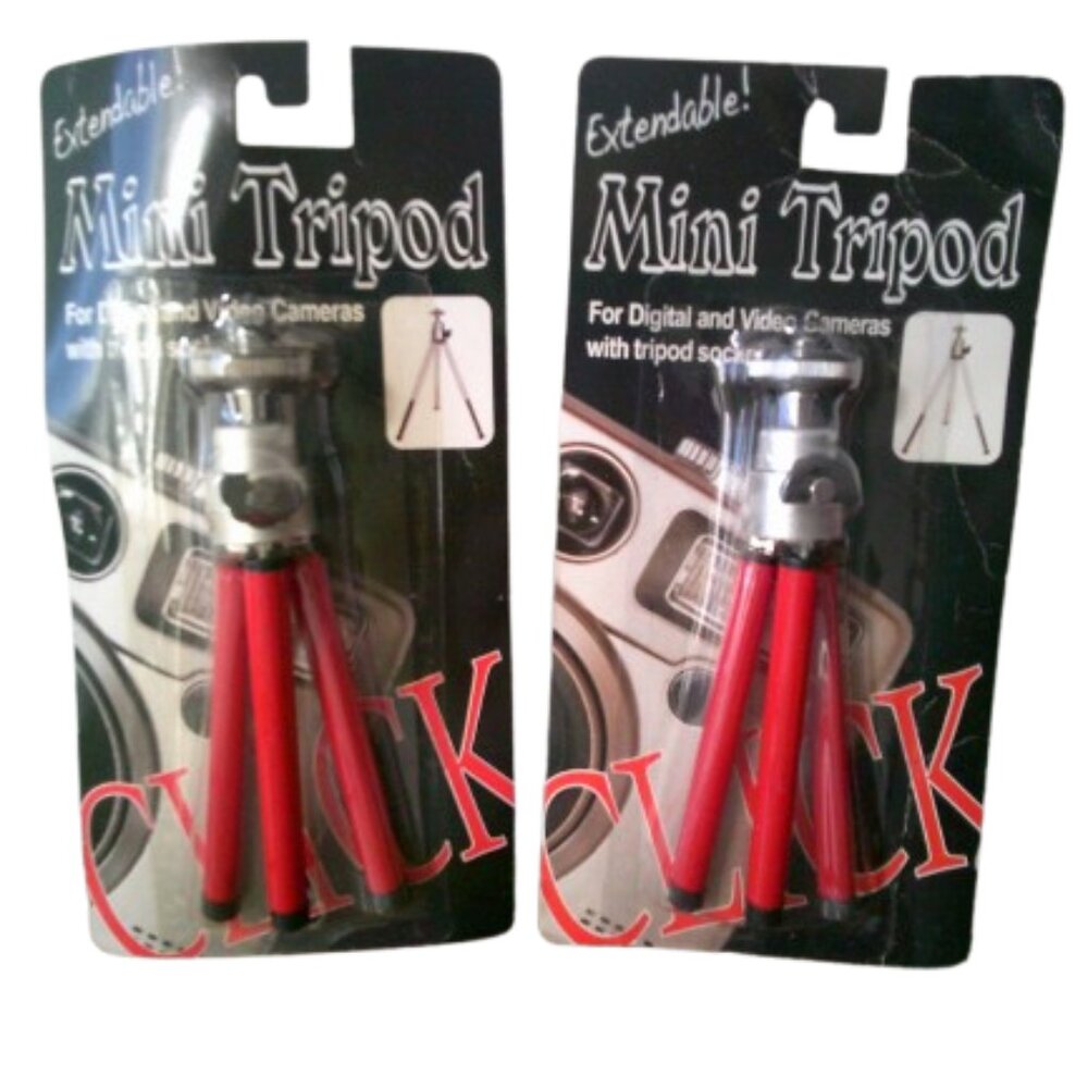Extendable Mini Tripod For Digital/video Camera With Tripod Socket 6-8" High (2)
